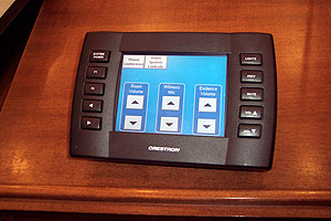 Photo of remote for the evidence presentation system