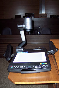 Close up photo of evidence presentation system