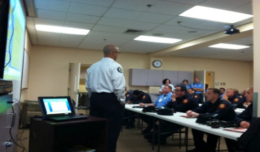 Photos of the DOSE™ Training at the Wilmington Fire Department in progress