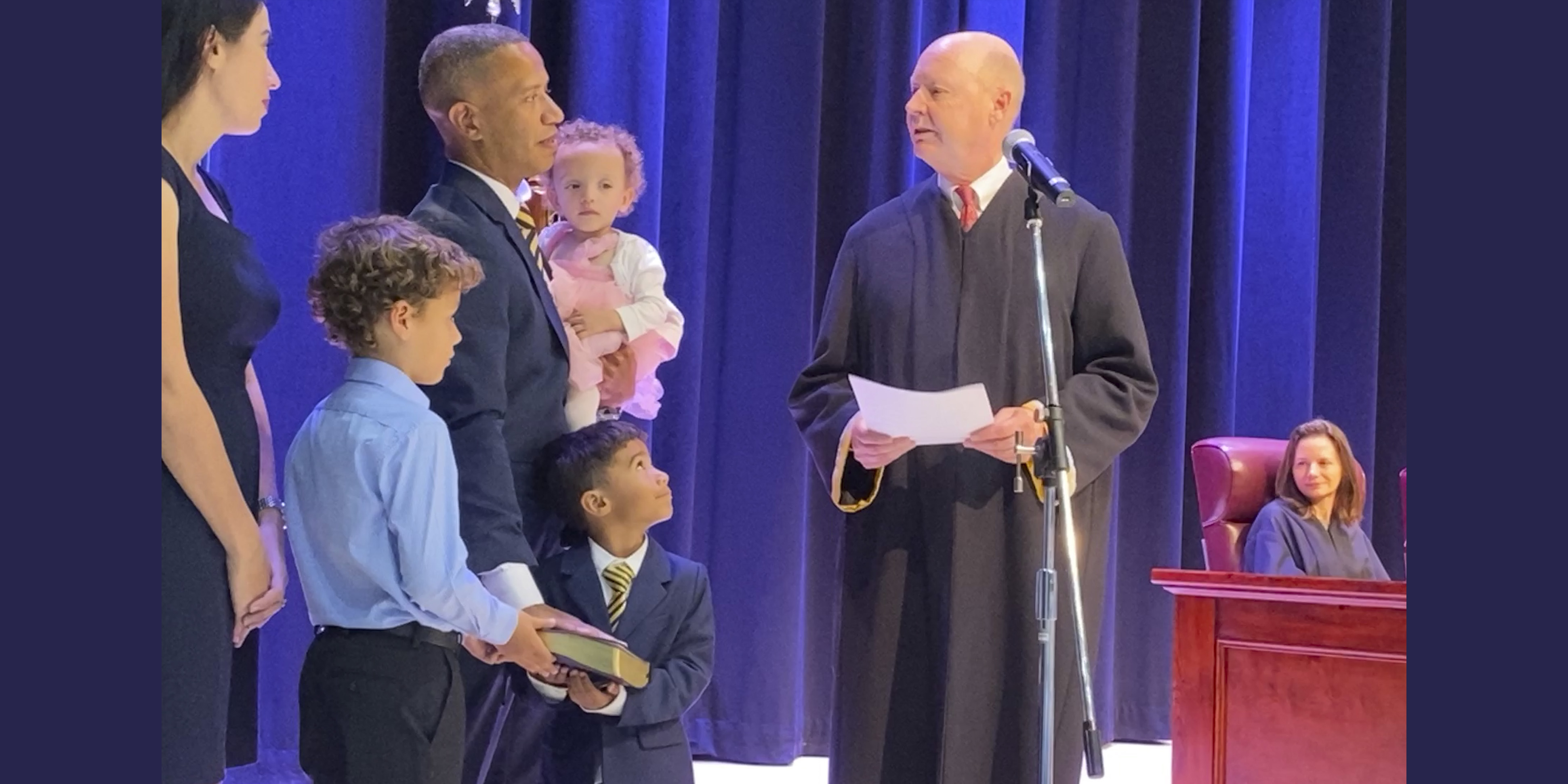 The Honorable N. Christopher Griffiths takes the Oath of Office for Justice of the Supreme Court of Delaware