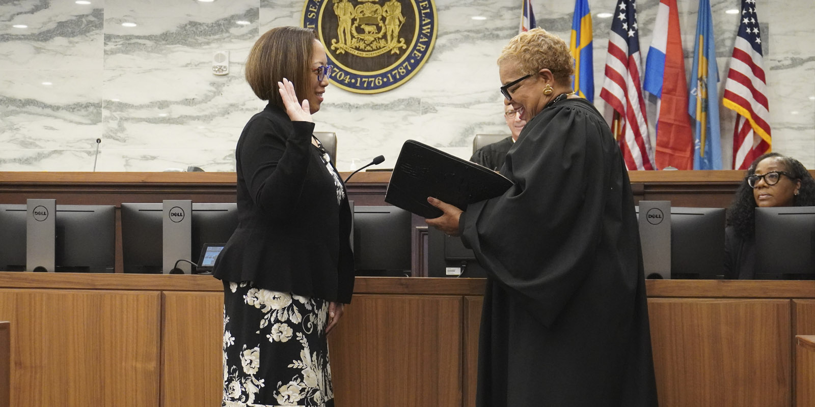 The Honorable Monica A. Horton Takes the Oath of Office for Judge of the Superior Court of Delaware
