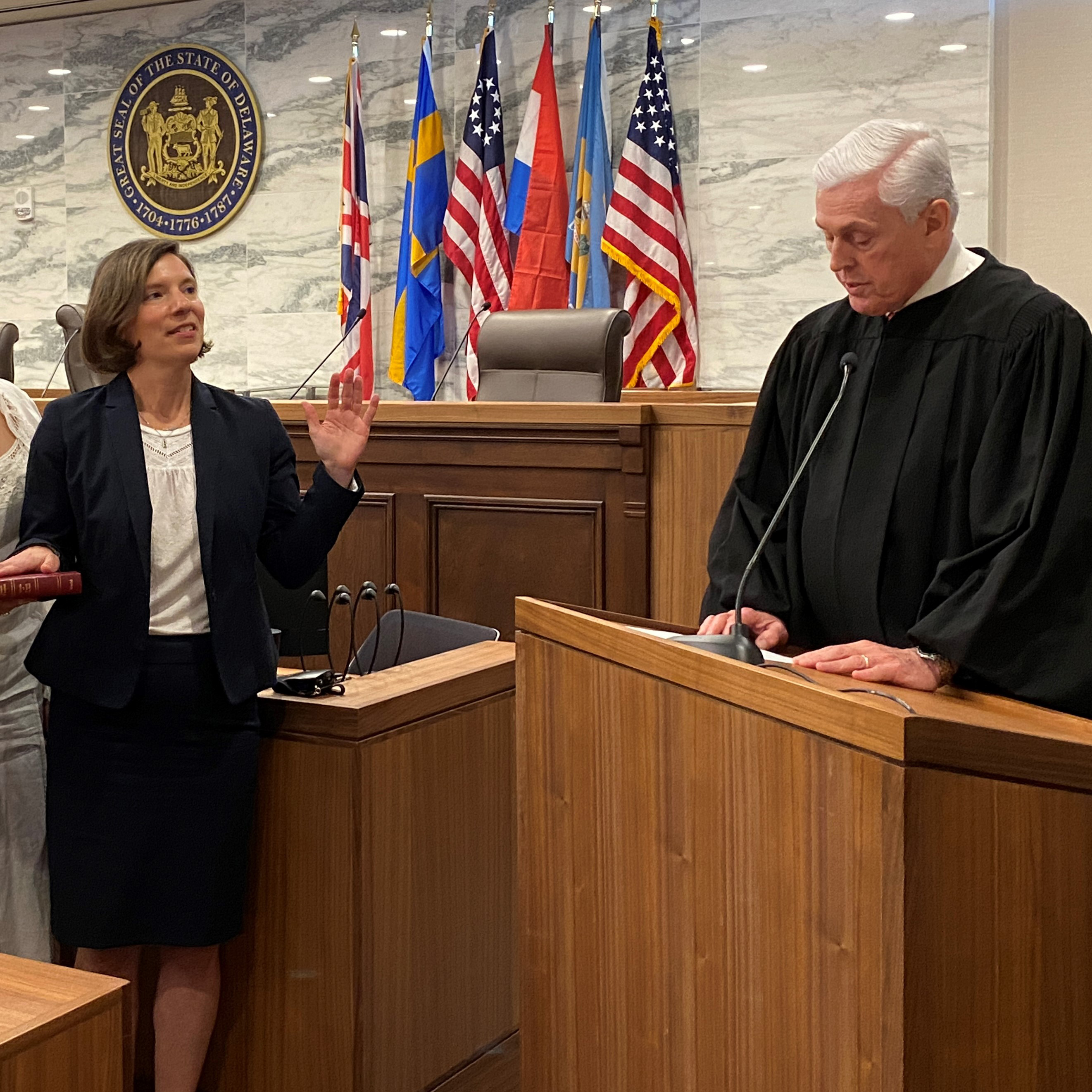 The Honorable Eliza M. Hirst takes the Oath of Office as a Judge for the Family Court